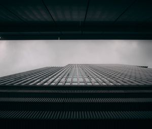 Preview wallpaper buildings, architecture, bottom view, black and white