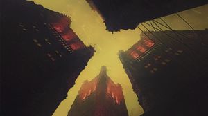 Preview wallpaper buildings, architecture, bottom view, fantasy