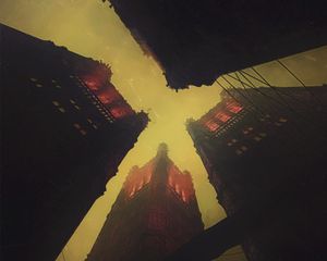 Preview wallpaper buildings, architecture, bottom view, fantasy