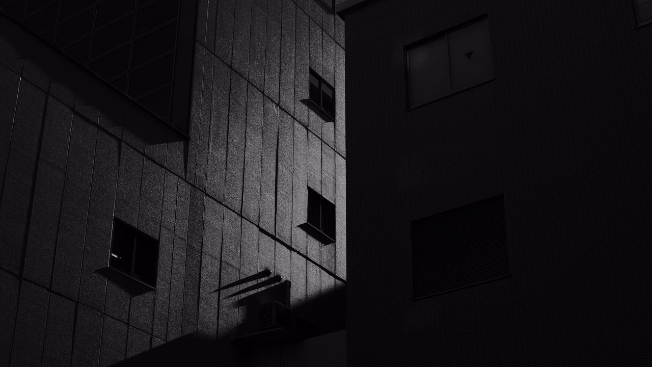 Wallpaper buildings, architecture, bw, facade