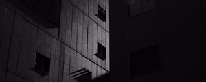 Preview wallpaper buildings, architecture, bw, facade