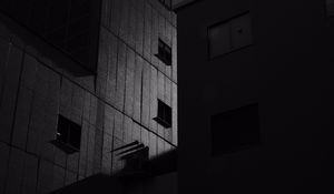Preview wallpaper buildings, architecture, bw, facade