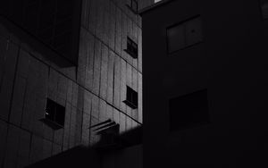 Preview wallpaper buildings, architecture, bw, facade