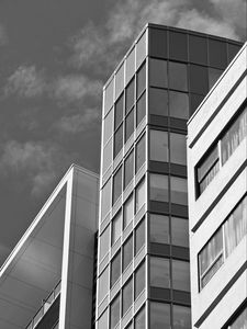 Preview wallpaper buildings, architecture, bw, gray