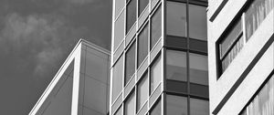 Preview wallpaper buildings, architecture, bw, gray