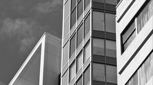 Preview wallpaper buildings, architecture, bw, gray