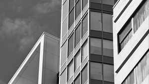 Preview wallpaper buildings, architecture, bw, gray
