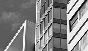 Preview wallpaper buildings, architecture, bw, gray