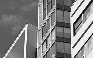 Preview wallpaper buildings, architecture, bw, gray