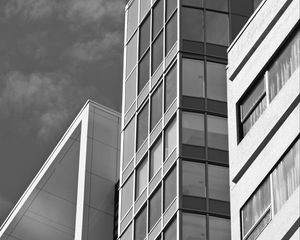 Preview wallpaper buildings, architecture, bw, gray