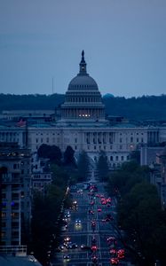 Preview wallpaper buildings, architecture, city, evening