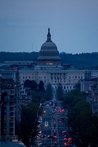 Preview wallpaper buildings, architecture, city, evening