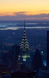 Preview wallpaper buildings, architecture, city, tower, evening