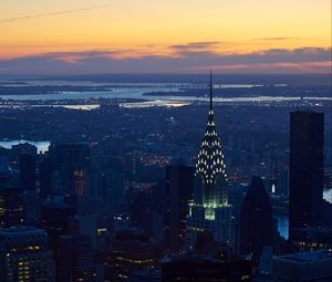 Preview wallpaper buildings, architecture, city, tower, evening