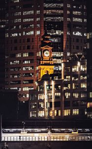 Preview wallpaper buildings, architecture, city, night, sydney, australia