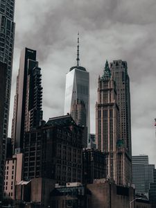 Preview wallpaper buildings, architecture, city, skyscrapers, gray