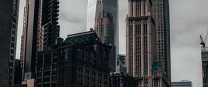 Preview wallpaper buildings, architecture, city, skyscrapers, gray