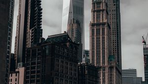 Preview wallpaper buildings, architecture, city, skyscrapers, gray