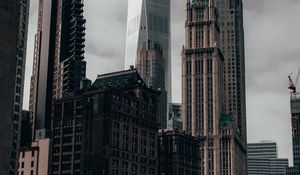Preview wallpaper buildings, architecture, city, skyscrapers, gray