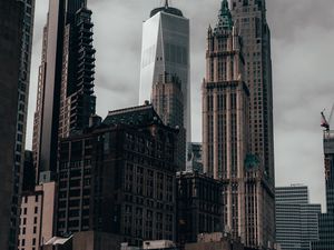 Preview wallpaper buildings, architecture, city, skyscrapers, gray