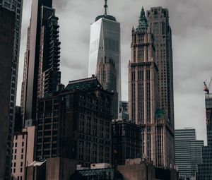 Preview wallpaper buildings, architecture, city, skyscrapers, gray