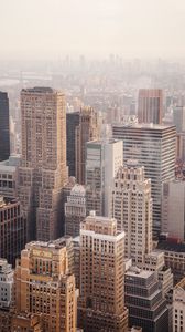 Preview wallpaper buildings, architecture, city, fog