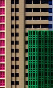 Preview wallpaper buildings, architecture, constructor, colorful