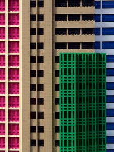 Preview wallpaper buildings, architecture, constructor, colorful