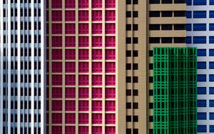 Preview wallpaper buildings, architecture, constructor, colorful