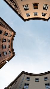 Preview wallpaper buildings, architecture, facade, bottom view