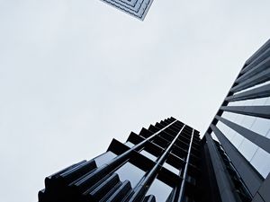 Preview wallpaper buildings, architecture, facade, bottom view, sky