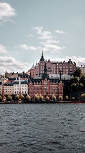 Preview wallpaper buildings, architecture, facade, water, trees