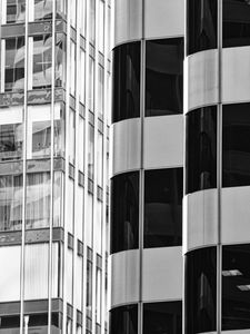 Preview wallpaper buildings, architecture, facades, black and white