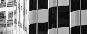 Preview wallpaper buildings, architecture, facades, black and white