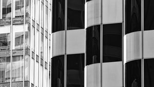 Preview wallpaper buildings, architecture, facades, black and white