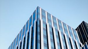 Preview wallpaper buildings, architecture, glass, bottom view