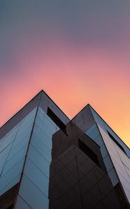Preview wallpaper buildings, architecture, glass, bottom view, minimalism