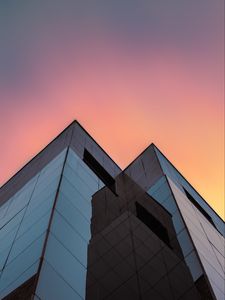 Preview wallpaper buildings, architecture, glass, bottom view, minimalism