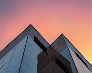 Preview wallpaper buildings, architecture, glass, bottom view, minimalism