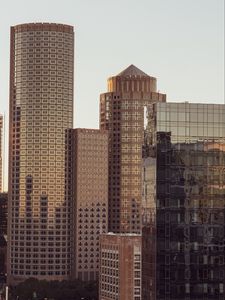 Preview wallpaper buildings, architecture, glass, brown