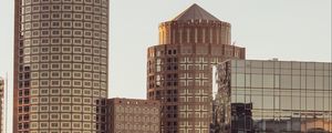 Preview wallpaper buildings, architecture, glass, brown