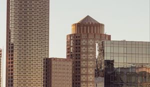 Preview wallpaper buildings, architecture, glass, brown