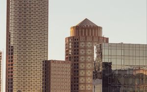 Preview wallpaper buildings, architecture, glass, brown