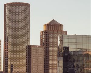 Preview wallpaper buildings, architecture, glass, brown