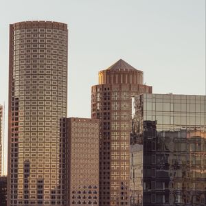 Preview wallpaper buildings, architecture, glass, brown