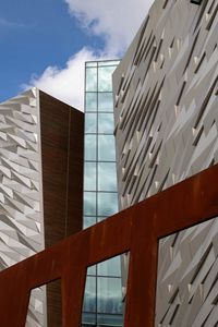 Preview wallpaper buildings, architecture, glass, clouds