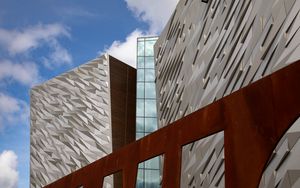 Preview wallpaper buildings, architecture, glass, clouds