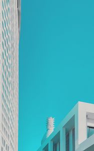 Preview wallpaper buildings, architecture, minimalism, blue, white