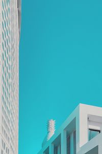 Preview wallpaper buildings, architecture, minimalism, blue, white