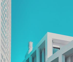 Preview wallpaper buildings, architecture, minimalism, blue, white